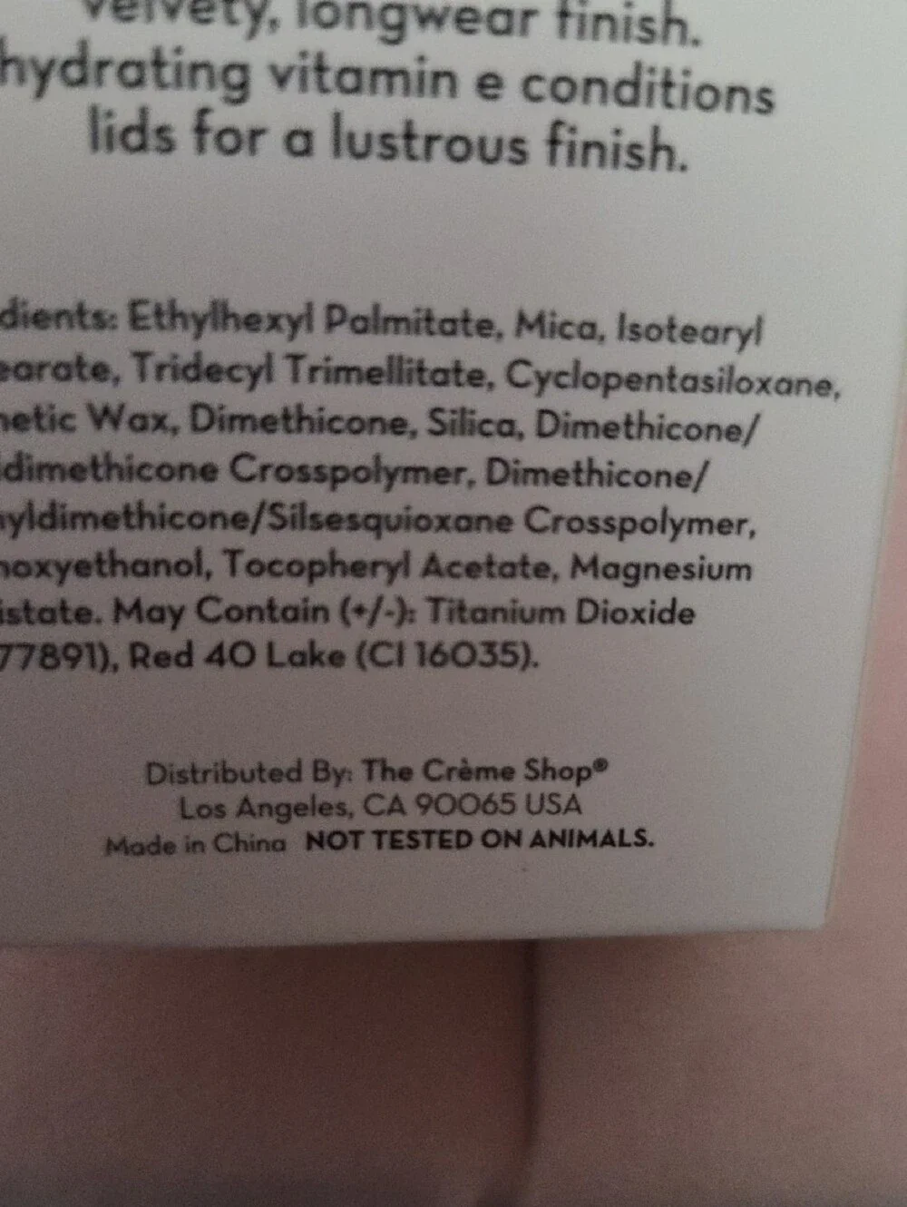The Crème Shop Fruit Tart Cream Eyeshadow - Soft Pink NWOT